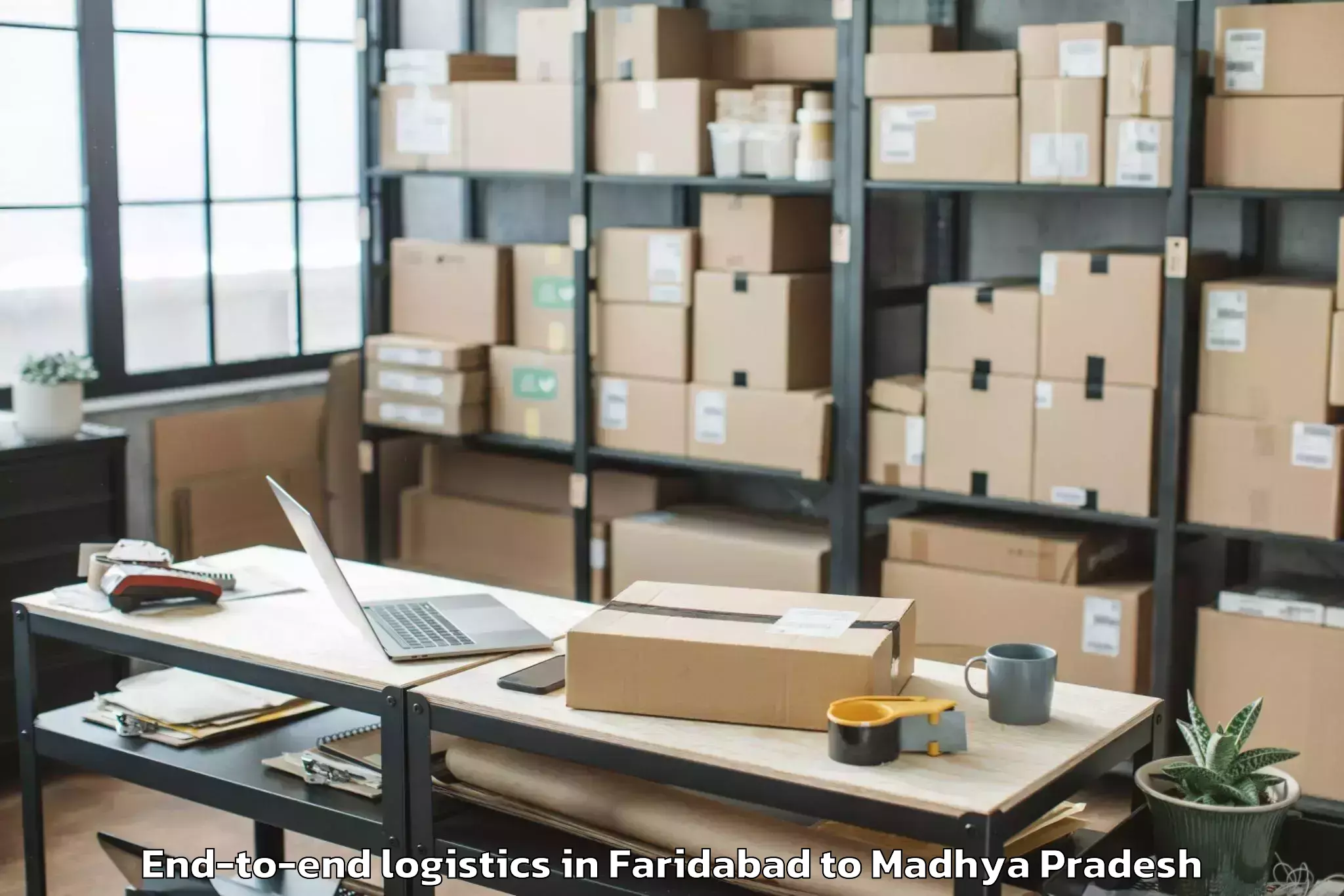 Book Faridabad to Mandav End To End Logistics Online